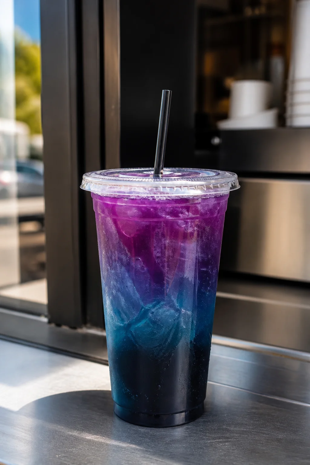 7 Brew Black Mamba secret menu drink - passionfruit strawberry blue raspberry energy drink