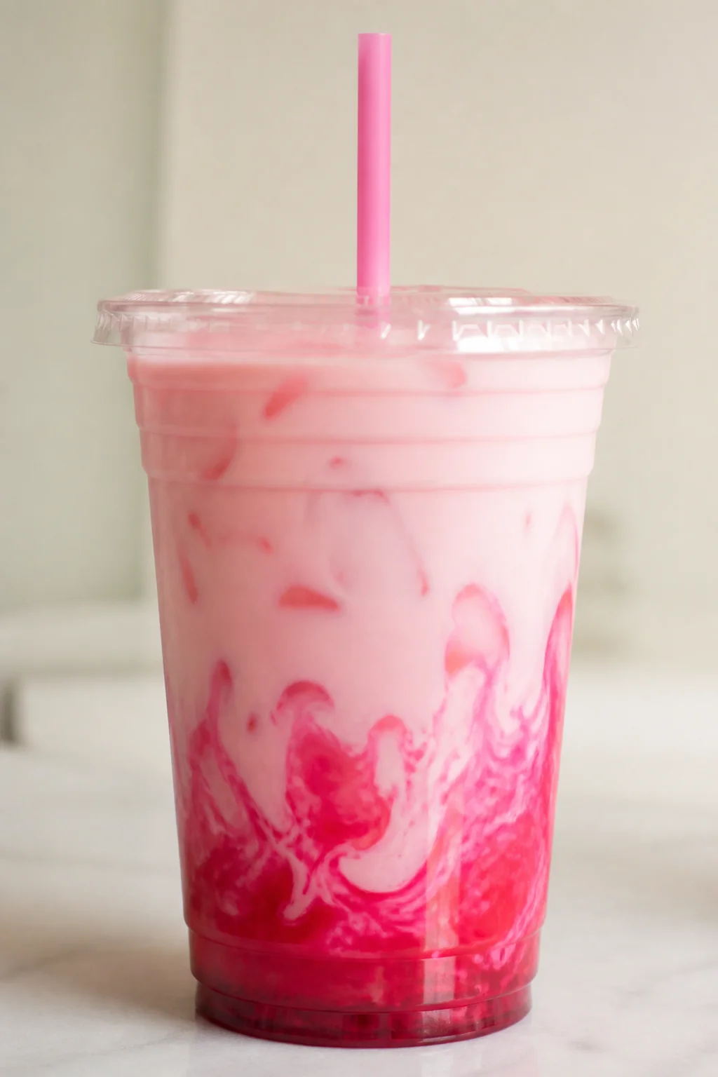 7 Brew Pink Mermaid secret menu drink - strawberry watermelon coconut energy drink